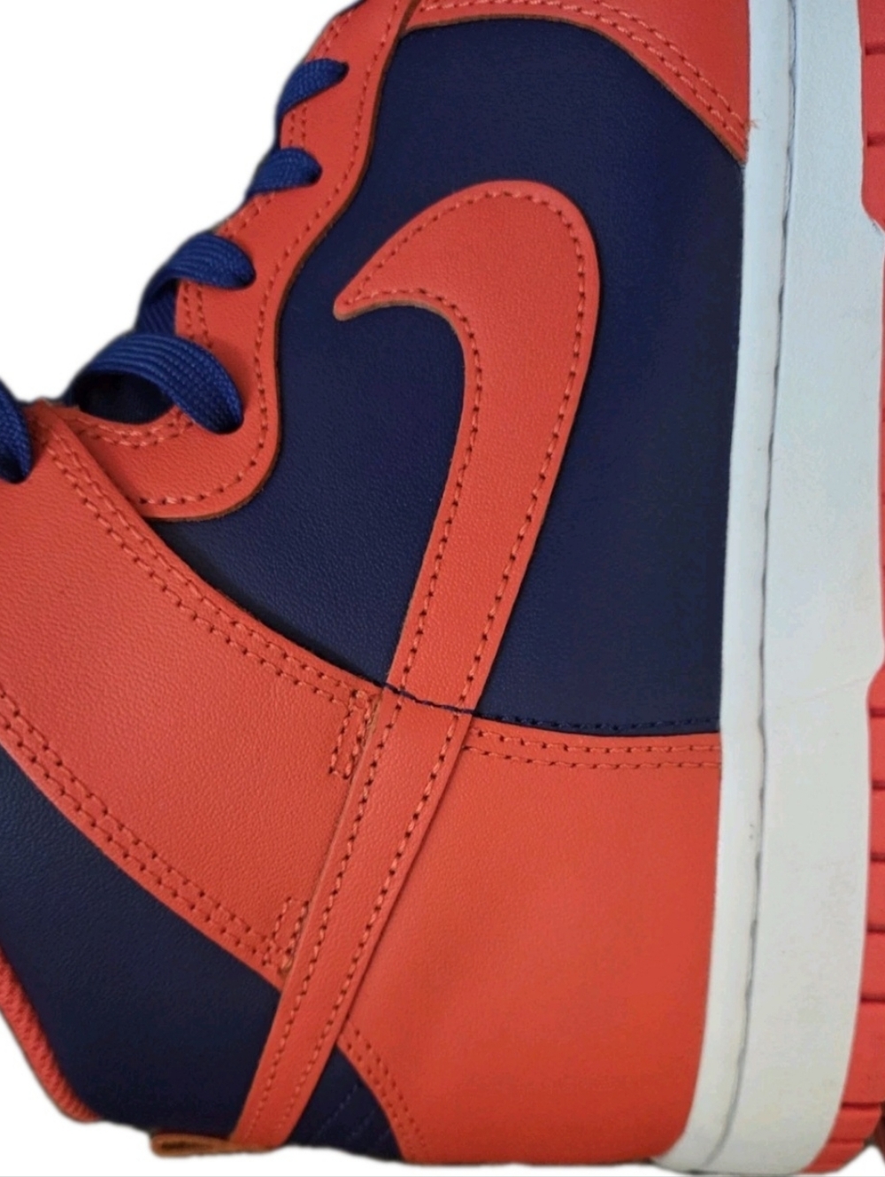 Nike Dunk High New York Knicks Orange/Royal Blue Men Size 10.5 DD1399-800 - Picture 11 of 16